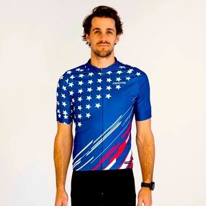 CIOVITA MEN'S USA SPORT FIT CYCLING JERSEY, Size L, NEW.
